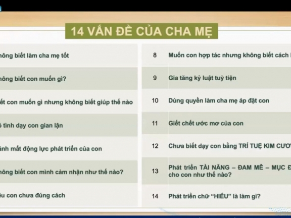 ✅ 05.93 14 vấn đề cha mẹ hay mắc phải - Ảnh hưởng đến con 