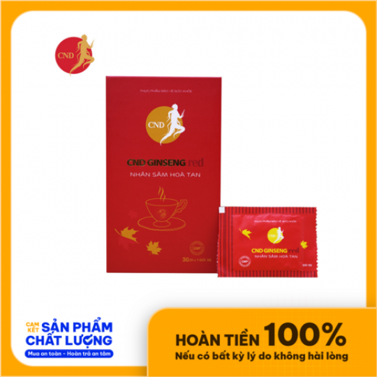 ✅ 40.06.05 Nhân sâm hòa tan CND GINSENG Red Hộp 30 gói