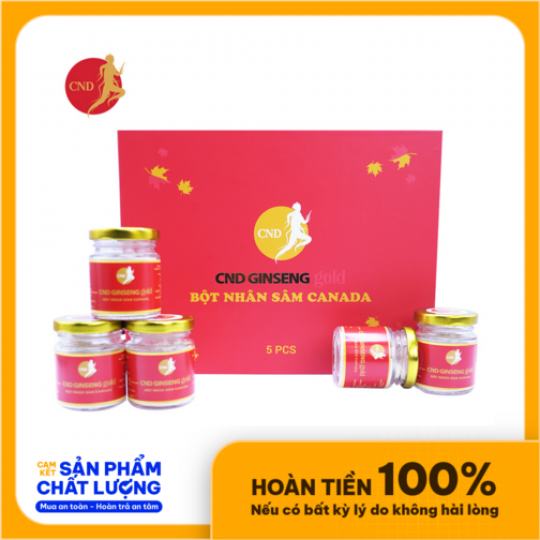 ✅ 40.06.07 Set 5 bột nhân sâm CANADA CND GINSENG Gold